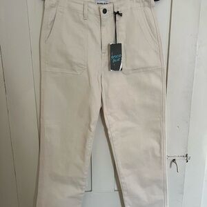 NWT Studio Blue Cream Utility Denim